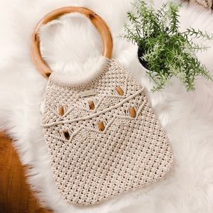 Roxy Knit Ring Handle Purse